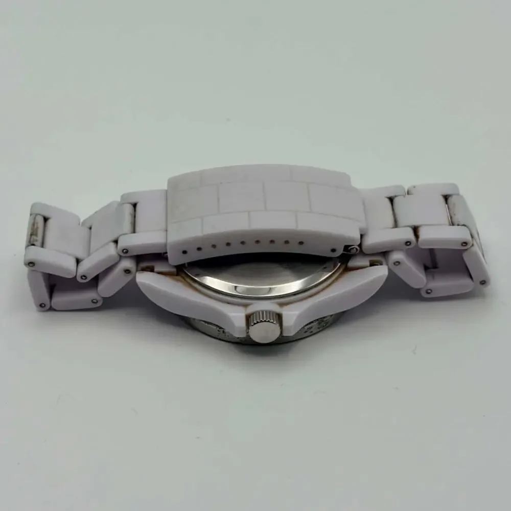 Silver & White Retro Men's Watch